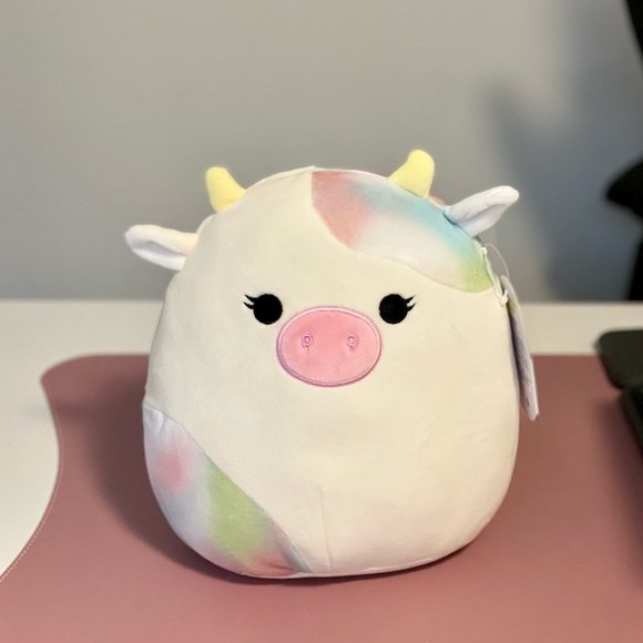 NEW - 8” inch Candess the cow Squishmallows tie dye squishmallow kellytoys - Picture 1 of 1